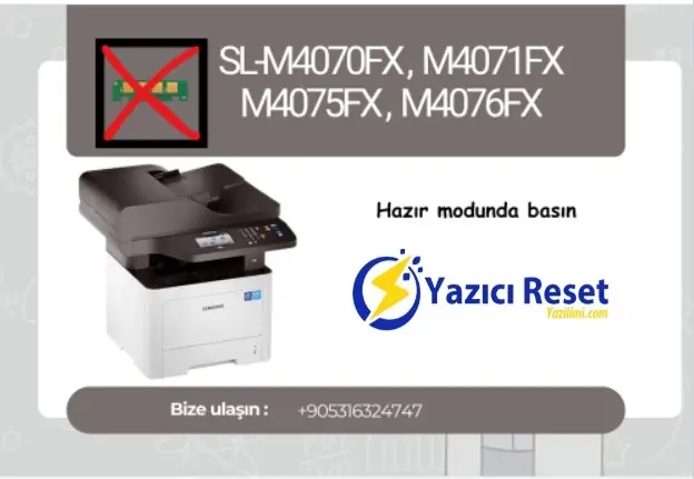 Samsung SL-M4075FX Reset Yazılımı