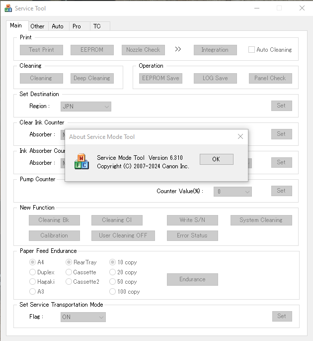 Canon Reset Proğramı Servis Aracı V5610