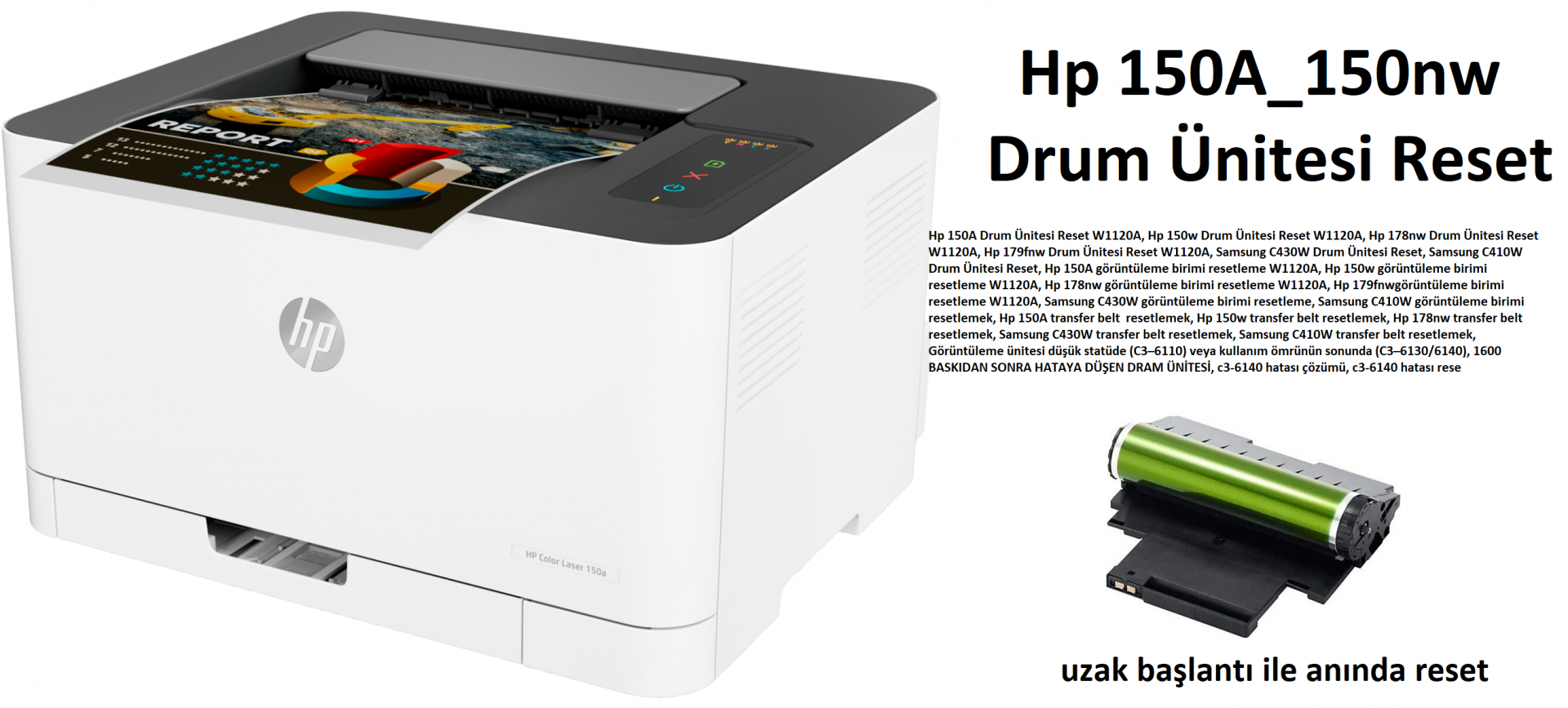 Hp 150A Drum Ünitesi Reset W1120A
