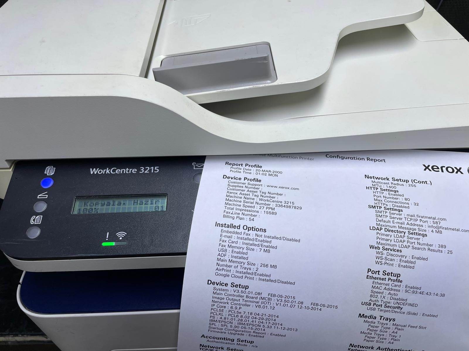 xerox-3215-3225 yapılandırma kapat