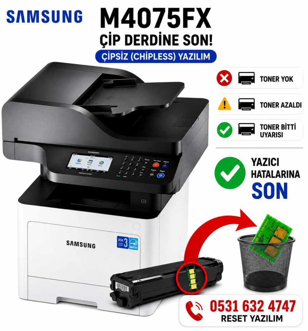 Samsung SL-M4075FX Reset Yazılımı